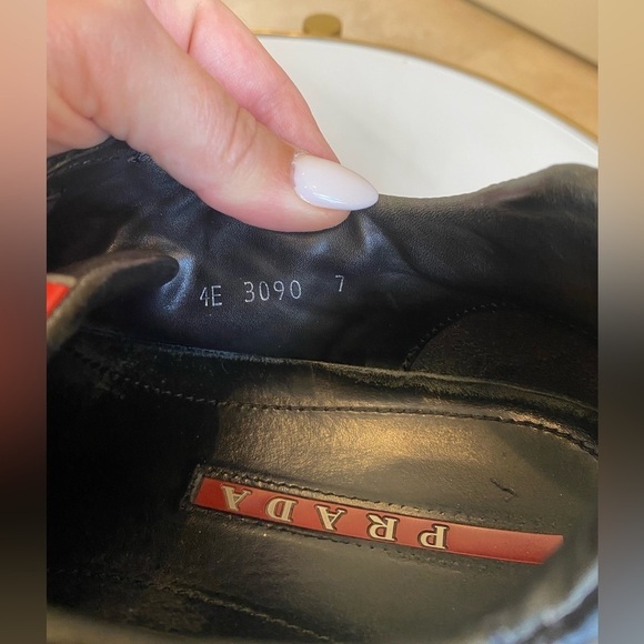 Prada Black Nylon and Patent Leather Low Top Sneakers Size 7 or 8 or 8.5 - Picture 12 of 17